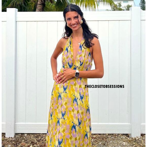 ZARA BLOGGER FAVE!!! V-Neck Maxi Dress NWT LAST ONE!!! - Picture 7 of 16